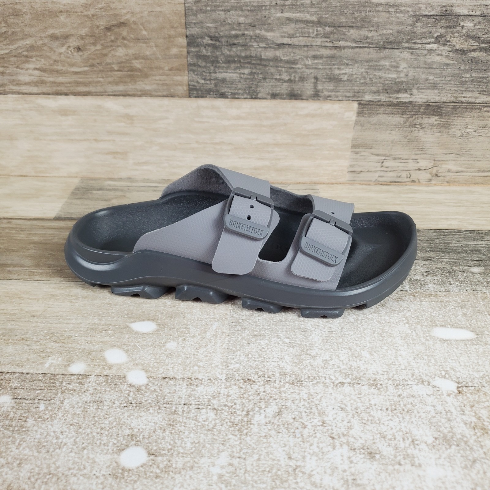 Birkenstock Mogami Terra Womens Slides Sandals Sz 5 Apex Whale Gray 2 Strap